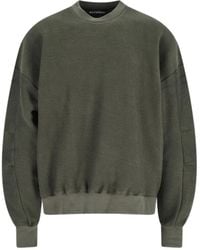 White Sand - Crewneck Textured Sweatshirt - Lyst