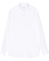 Boglioli - Spread-collar Long-sleeve Shirt - Lyst