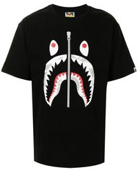 bathing ape shark t shirt