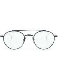 Thom Browne - Brille mit rundem Gestell - Lyst