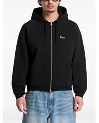 Dime - Logo-Embroidered Zip-Up Hoodie - Lyst