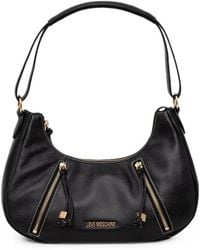 Love Moschino - Logo-Lettering Zip-Detail Tote Bag - Lyst