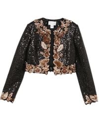 Pamella Roland - Veste Crop À Sequins - Lyst