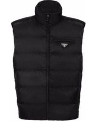 Prada - Re-nylon Quilted Padded Gilet - Lyst