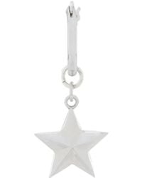 True Rocks - Mini Star Hoop Earring - Lyst