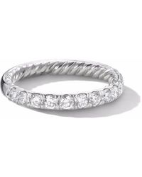 David Yurman Ring Met Diamant - Metallic