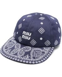 Miu Miu - ロゴ キャップ - Lyst