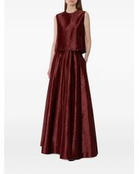 Alberta Ferretti - High-Waisted Full Maxi Skirt - Lyst