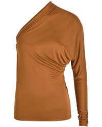 Rick Owens - Diana Draped One-Shoulder Top - Lyst