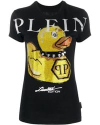Philipp Plein - T-Shirt Met Ronde Hals - Lyst