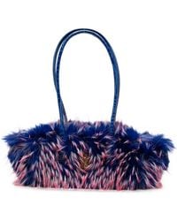 Kurt Geiger - Sloane East/West Faux-Fur Shoulder Bag - Lyst