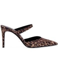 Stuart Weitzman - Stuart Power Leopard-Print Mules - Lyst