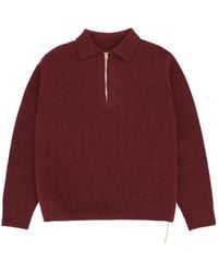 Fortela - Zip-Neck Wool Sweater - Lyst