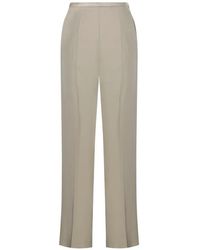 forte_forte - Pressed-Crease Wide-Leg Trousers - Lyst