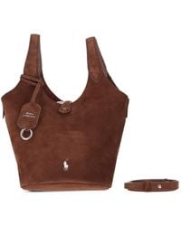 Polo Ralph Lauren - Polo Play Suede Small Tote & Crossbody - Lyst