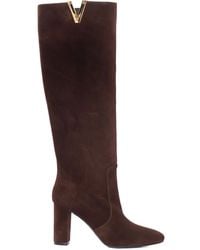 Via Roma 15 - 85Mm V-Detail Block-Heel Boots - Lyst