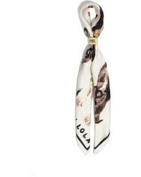 Bimba Y Lola - Dog-Print Charm Scarf - Lyst