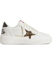 Golden Goose - Leren Sneakers Met Luipaardprint - Lyst