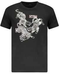 Roberto Cavalli - Graphic-Print T-Shirt - Lyst