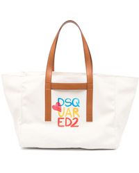 DSquared² - Handtasche Mit Logo-Print - Lyst