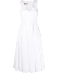 Blanca Vita - Robe Sans Manches À Col V - Lyst