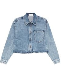 Liviana Conti - Button-Front Denim Jacket - Lyst