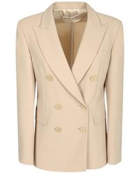 Blanca Vita - Blazer Croisé À Revers Pointus - Lyst