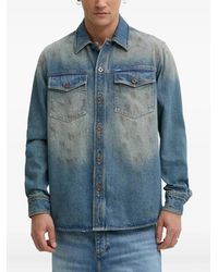 HUGO - Chemise En Jean À Effet Usé - Lyst