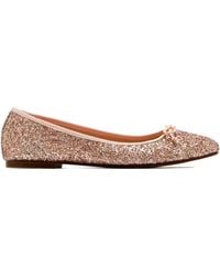 House Of Ballerinas - Glitter Bow-Detail Ballet Flats - Lyst