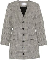 Self-Portrait - Check Button Mini Dress - Lyst