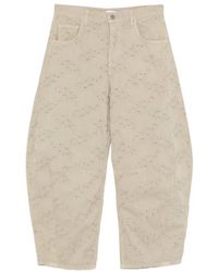 Liu Jo - Logo Detail Floral Trousers - Lyst