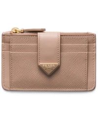 Prada - Leather Cardholder - Lyst