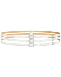 Courreges - Triple Square Leather Belt - Lyst