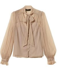 Twinset - Long-Sleeve Pussy-Bow Blouse - Lyst