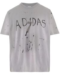Song For The Mute - X Adidas 007 Logo-Print Paint-Splatter T-Shirt - Lyst