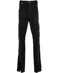 Rick Owens - Zip-detail Slim-fit Jeans - Lyst