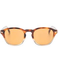 Brunello Cucinelli - Tortoiseshell-Effect Round-Frame Sunglasses - Lyst