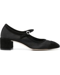 Aeyde - Aline Cap Satin/Kid Suede Leather A11Pulsss45Bl143Ss25800067 - Lyst