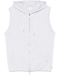 Eleventy - Felpa Smanicata Con Cappuccio - Lyst