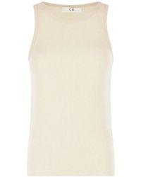 Co. - Ribbed-Knit Silk-Blend Top - Lyst