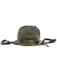 Ziggy Chen - Hybrid Distressed-Effect Bucket Hat - Lyst