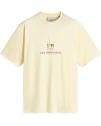 LES HÉRITIERS - Crew-Neck T-Shirt - Lyst