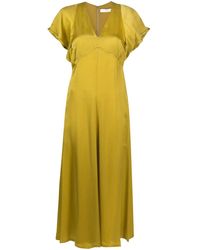Tela - Vestido con cuello en V - Lyst