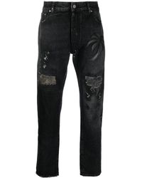 Palm Angels - Palm Tree-patch Straight-leg Jeans - Lyst