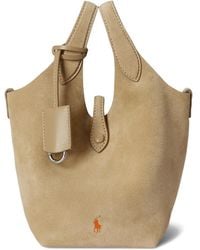 Polo Ralph Lauren - Polo Play Small Suede Tote - Lyst