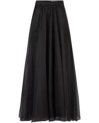 Nina Ricci - Organza Maxi Skirt - Lyst