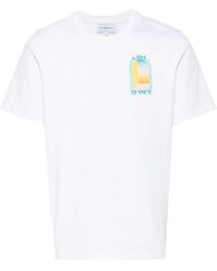 CASABLANCA - L'Arche De Jour Cotton T-Shirt - Lyst