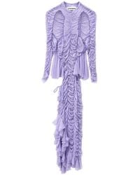 ESTER MANAS - Ruched Ruffled Dress - Lyst