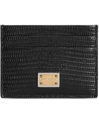 Dolce & Gabbana - Card Holder With Logo Plaque - Lyst