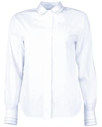 Peserico - Pleated Long-Sleeve Shirt - Lyst